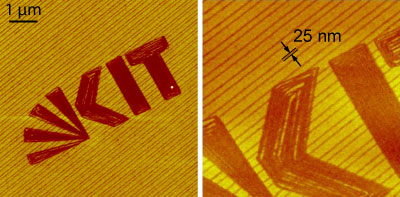 Schema atomarer Transistor